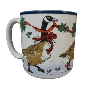 Potpourri Press Christmas Canadian Goose Coffee Mug Tea Cup Vintage 1984